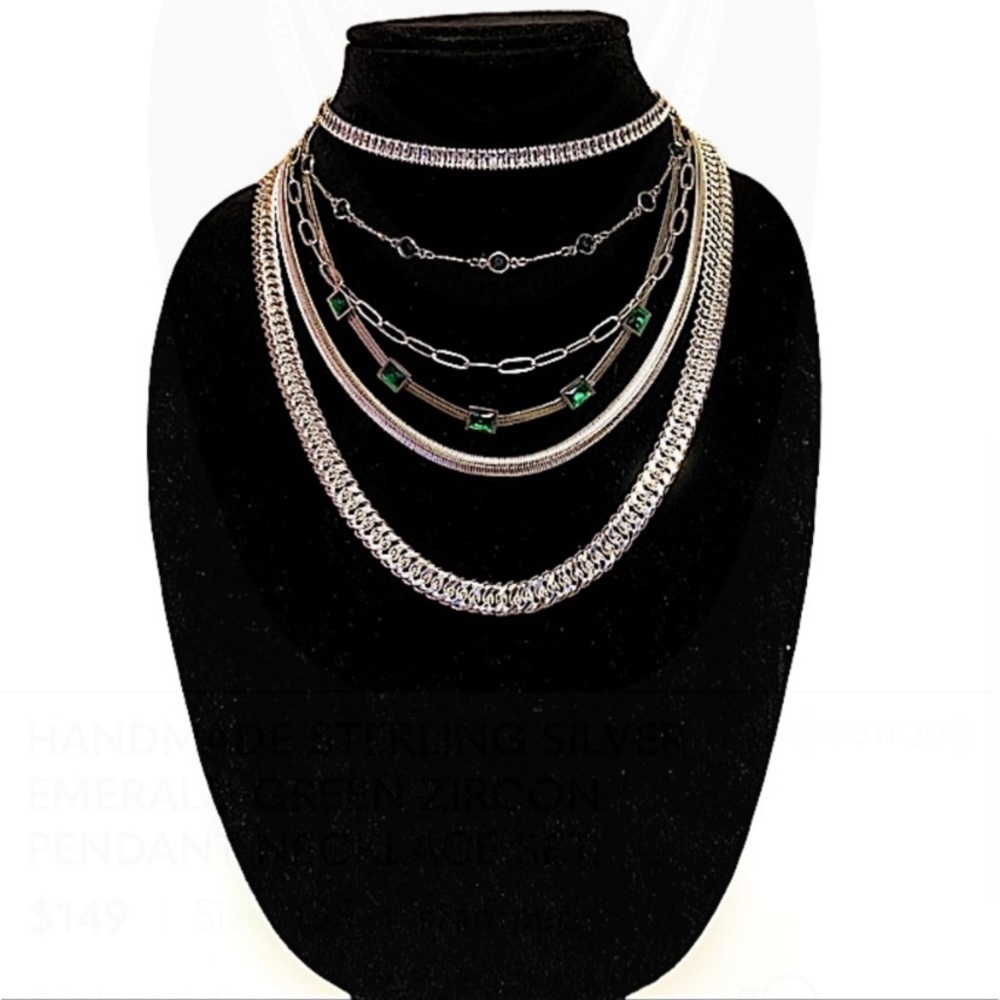 Multi Layer Handmade Necklace - Picture 3 of 4
